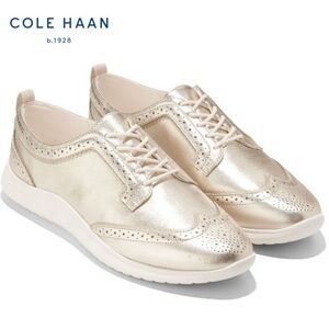 Cole Haan Women's Gold Sneaker, Size 8